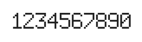 6×9数字点阵字体 ddN69AB0833