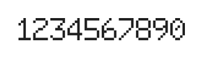 6×9数字点阵字体 ddN69AB0841