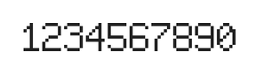 6×9数字点阵字体 ddN69AB0851