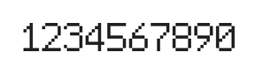 6×9数字点阵字体 ddN69AB0864