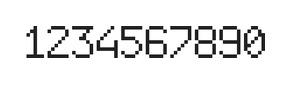 6×9数字点阵字体 ddN69AB0865
