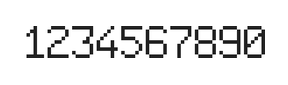 6×9数字点阵字体 ddN69AB0866