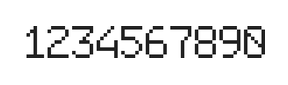 6×9数字点阵字体 ddN69AB0871