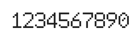 6×9数字点阵字体 ddN69AB0891
