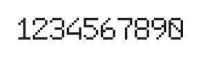6×9数字点阵字体 ddN69AB0910