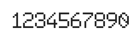 6×9数字点阵字体 ddN69AB0948