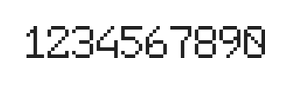 6×9数字点阵字体 ddN69AB0953
