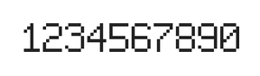 6×9数字点阵字体 ddN69AB0958