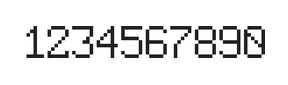 6×9数字点阵字体 ddN69AB0967