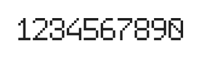 6×9数字点阵字体 ddN69AB0984