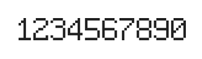 6×9数字点阵字体 ddN69AB1027