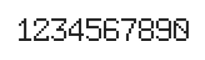 6×9数字点阵字体 ddN69AB1041