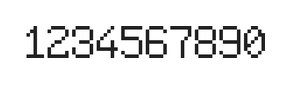 6×9数字点阵字体 ddN69AB1137