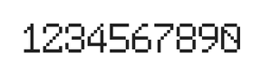 6×9数字点阵字体 ddN69AB1152