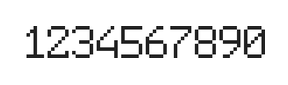 6×9数字点阵字体 ddN69AB1163