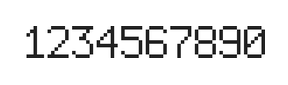 6×9数字点阵字体 ddN69AB1165