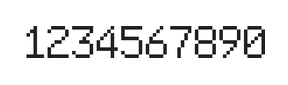 6×9数字点阵字体 ddN69AB1185