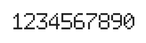 6×9数字点阵字体 ddN69AB1268