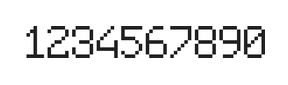 6×9数字点阵字体 ddN69AB1295