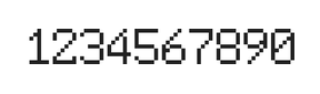 6×9数字点阵字体 ddN69AB1314