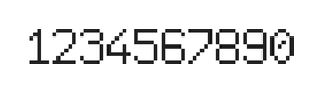 6×9数字点阵字体 ddN69AB1319
