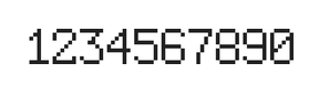 6×9数字点阵字体 ddN69AB1323