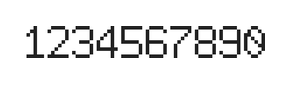 6×9数字点阵字体 ddN69AB1353