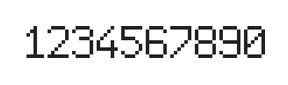 6×9数字点阵字体 ddN69AB1358