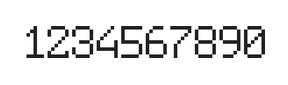 6×9数字点阵字体 ddN69AB1366