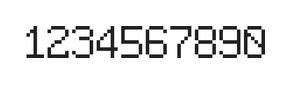 6×9数字点阵字体 ddN69AB1387