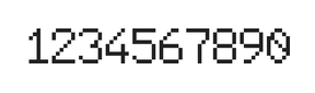 6×9数字点阵字体 ddN69AB1392