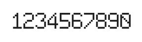 6×9数字点阵字体 ddN69AB1397