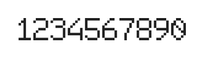 6×9数字点阵字体 ddN69AB1443