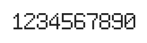 6×9数字点阵字体 ddN69AB1449