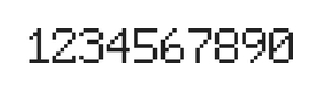 6×9数字点阵字体 ddN69AB1487