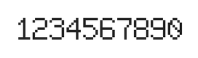 6×9数字点阵字体 ddN69AB1525