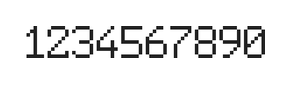 6×9数字点阵字体 ddN69AB1531