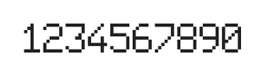 6×9数字点阵字体 ddN69AB1559