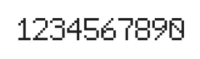 6×9数字点阵字体 ddN69AB1561