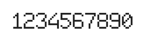6×9数字点阵字体 ddN69AB1571