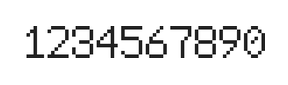6×9数字点阵字体 ddN69AB1583