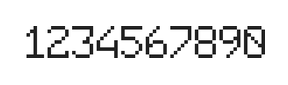 6×9数字点阵字体 ddN69AB1603