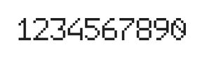 6×9数字点阵字体 ddN69AB1643