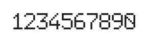 6×9数字点阵字体 ddN69AB1645