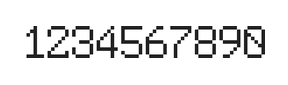6×9数字点阵字体 ddN69AB1683