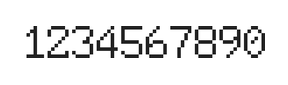 6×9数字点阵字体 ddN69AB1686