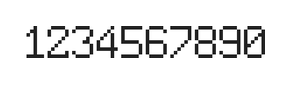 6×9数字点阵字体 ddN69AB1700