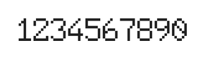 6×9数字点阵字体 ddN69AB1703