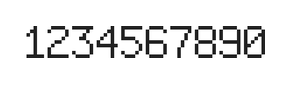 6×9数字点阵字体 ddN69AB1713