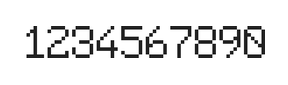 6×9数字点阵字体 ddN69AB1733